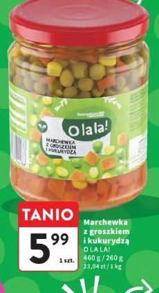 Marchewka z groszkiem i kukurydzą O La La!