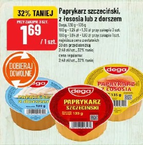 Paprykarz szczeciński, z łososią lub z dorszem Dega