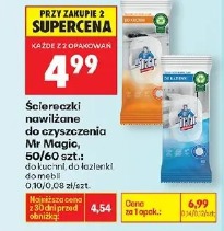 Ściereczki nawilżane do czyszczenia Mr Magic