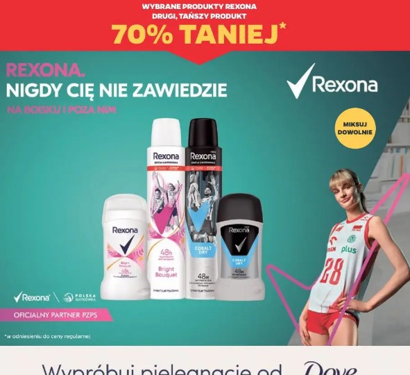 Wybrane produkty Rexona