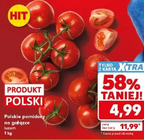 Polskie pomidory na gałązce