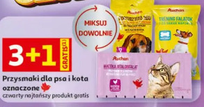 Przysmaki dla psa i kota oznaczone Auchan