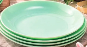 Talerz deserowy zielony Luminarc