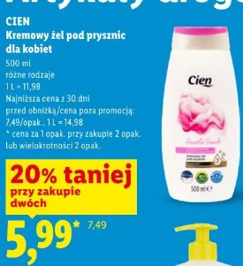 Cien Kremowy żel pod prysznic dla kobiet