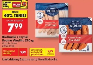 Kiełbaski z szynki Kraina Wędlin, 270g