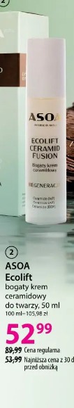 Asoa Ecolift bogaty krem ceramidowy do twarzy