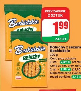 Paluchy z sezamem Beskidzkie