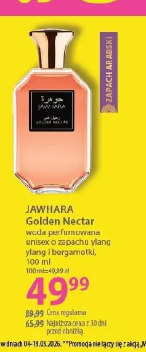 Jawhara Golden Nectar woda perfumowana unisex o zapachu ylang ylang i bergamotki