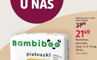 Bambiboo, pieluszki, rozm. 4, 9-14 kg, 18 szt.