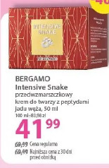 Bergamo Intensive Snake przeciwzmarszczkowy krem do twarzy z peptydami jadu węża