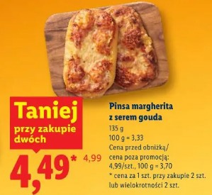 Pinsa margherita z serem gouda
