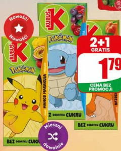 Napój niegazowany Pokémon Kubuś