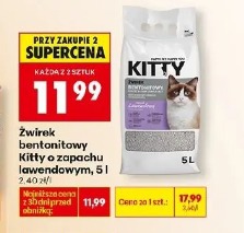 Żwirek bentonitowy Kitty o zapachu lawendowym