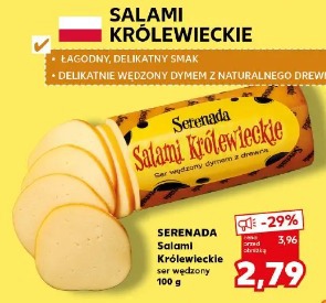 Serenada Salami Królewieckie ser wędzony