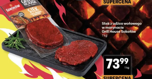 Stek z udźca wołowego w marynacie Grill House Sokołów