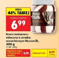 Krem kakaowo-mleczny o smaku orzechowym Nussmilk