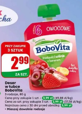 Deser w tubce BoboVita