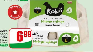 Jaja świeże z wolnego wybiegu Jantex