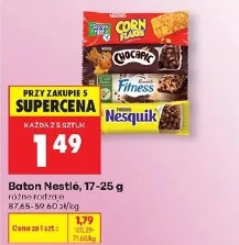 Baton Nestlé, różne rodzaje 17-25 g