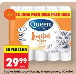 Papier toaletowy Queen, 3-warstwowy, 50 rolek