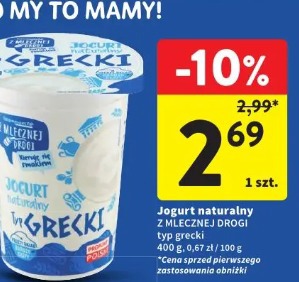 Jogurt naturalny Z Mlecznej Drogi typ grecki