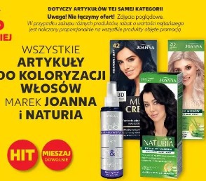 Wszystkie artykuły do koloryzacji włosów marek Joanna i Naturia
