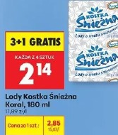 Lody Kostka Śnieżna Koral