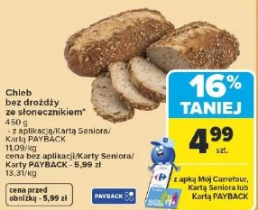 Chleb bez drożdży ze słonecznikiem