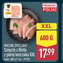 Mięsne Specjały Sznycle z fileta z piersi kurczaka XXL