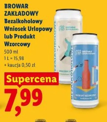 Browar Zakładowy Bezalkoholowy Wniosek Urlopowy lub Produkt Wzorcowy