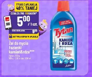 Żel do mycia łazienki kamień&rdza Tytan