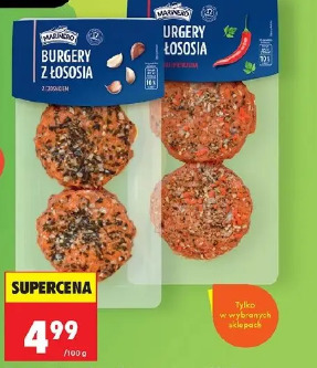 Burgery z łososia wędzone na gorąco Marinero