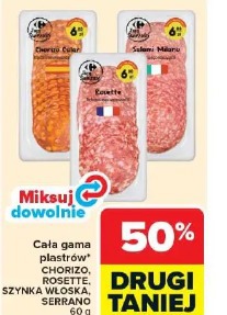 Cała gama plastrów* CHORIZO, ROSETTE, SZYNKA WŁOSKA, SERRANO