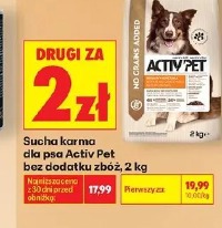 Sucha karma dla psa Activ Pet bez dodatku zbóż