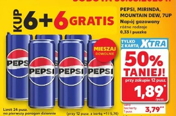 Pepsi, Mirinda, Mountain Dew, 7up napój gazowany różne rodzaje