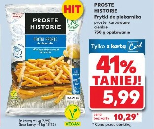 Proste Historie Frytki do piekarnika proste, karbowane, cienkie