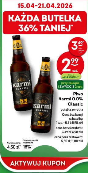 Piwo Karmi 0.0% Classic