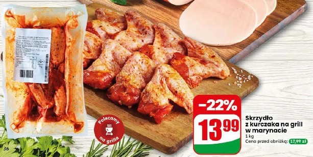 Skrzydło z kurczaka na grill w marynacie