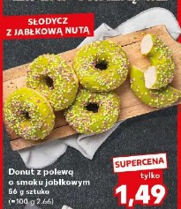 Donut z polewą o smaku jabłkowym