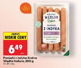 Parówki z indyka Kraina Wędlin Nature