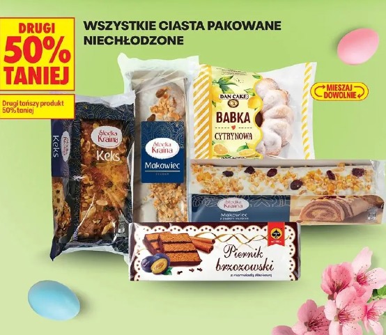 Wszystkie ciasta pakowane niechłodzone
