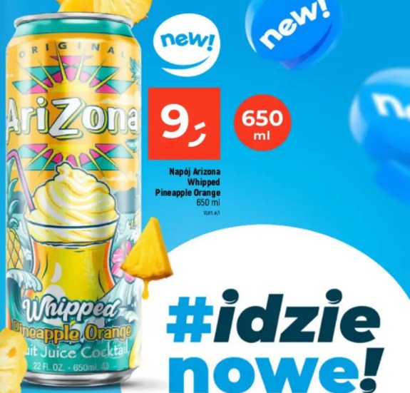 Arizona Whipped Pineapple Orange napój