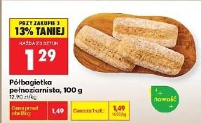 Półbagietka pełnoziarnista