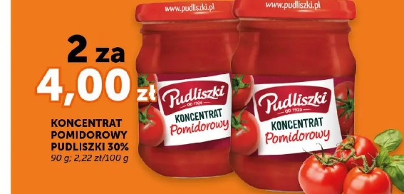 Koncentrat pomidorowy Pudliszki 30%
