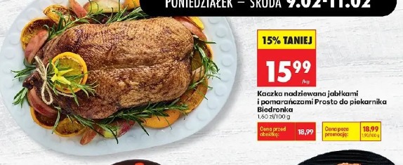 Kaczka nadziewana jabłkami i pomarańczami Prosto do piekarnika Biedronka