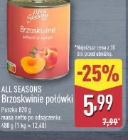 All Seasons Brzoskwinie połówki