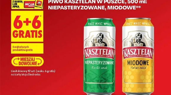 Piwo Kasztelan w puszce