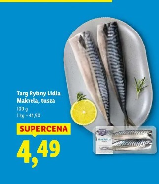 Targ Rybny Lidla Makrela, tusza