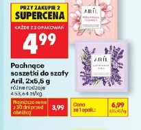 Pachnące saszetki do szafy Aril, 2x5,5 g
