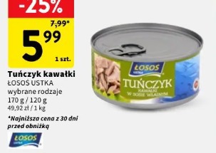 Tuńczyk kawałki Łosoś Ustka